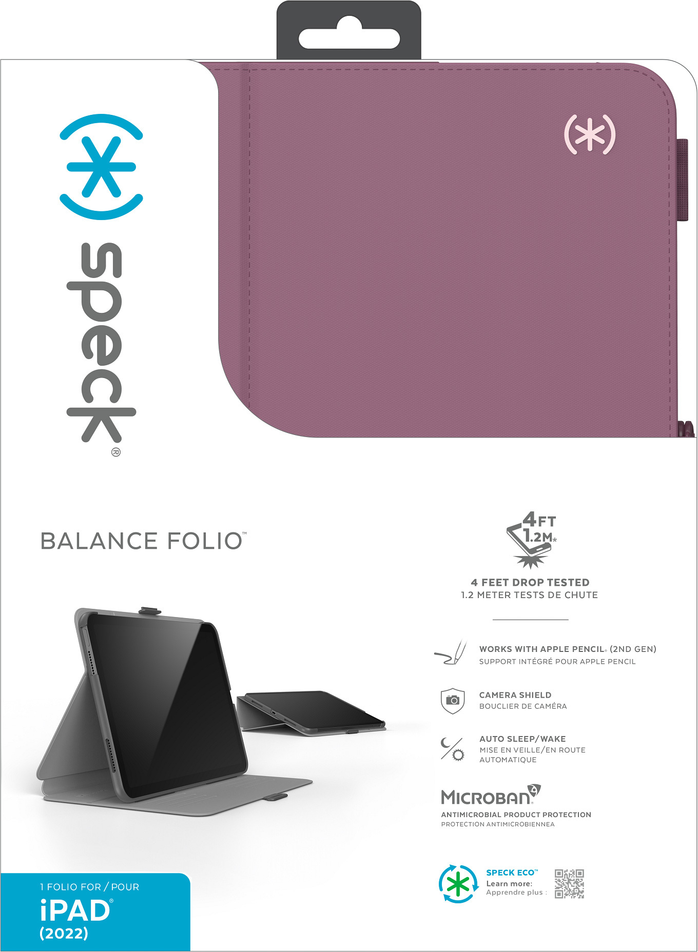 Tas Speck Balance Folio Case AppleiPad 10.9 (2022) Pink