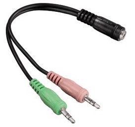 Hama Adaptateur jack, 4 points, fiche femelle jack 3,5 mm - 2x fiche jack 3,5 mm
