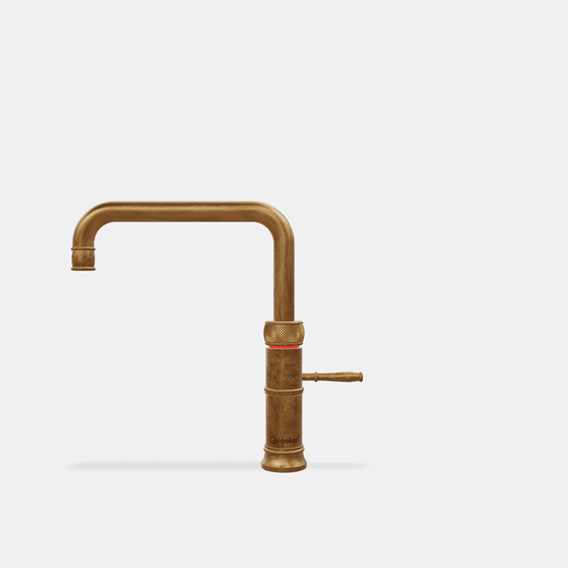 Kraan Quooker FUSION SQUARE Messing patina