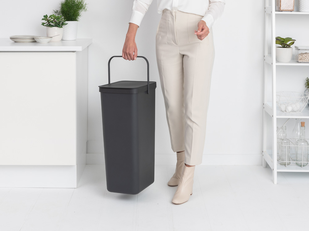 Afvalemmer BRABANTIA 251047 Sort&Go 40L Grey