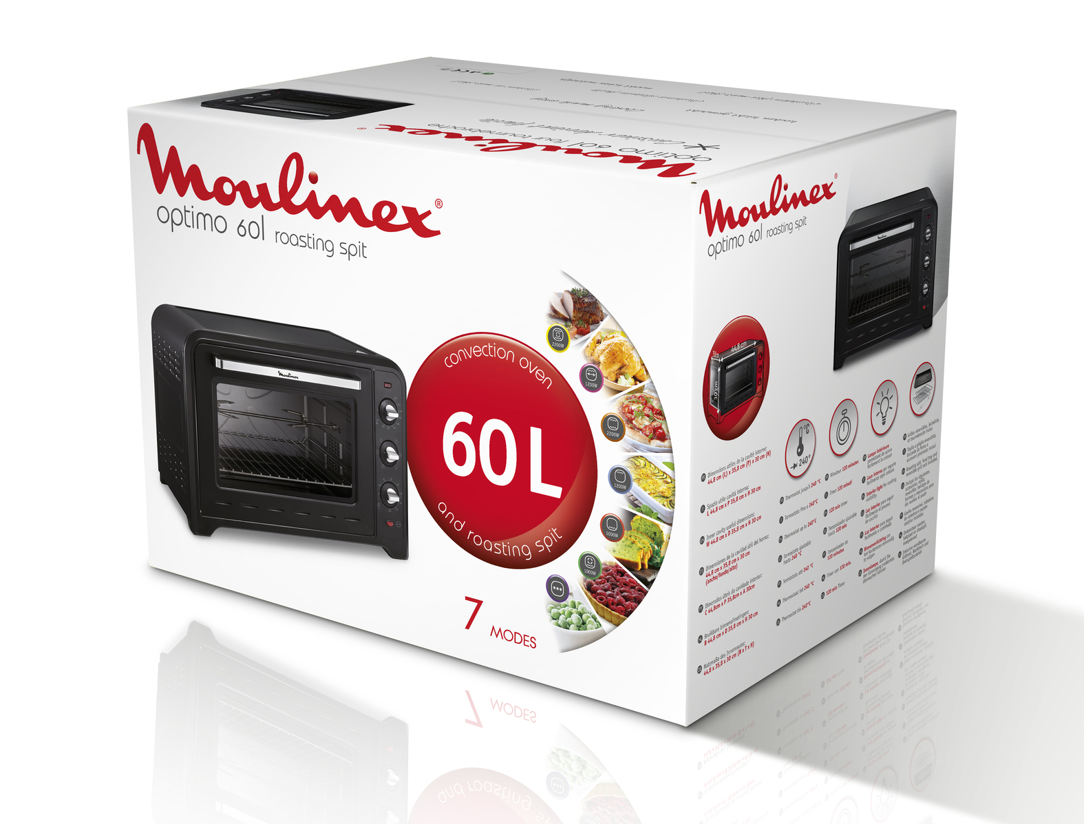 Moulinex four optimo 60l ox495810