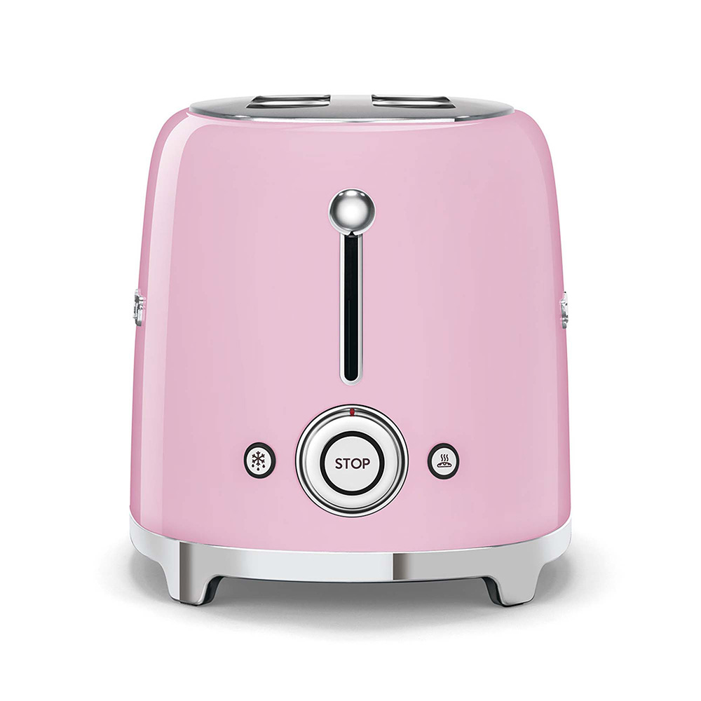 Smeg grille-pain rose TSF01PKEU