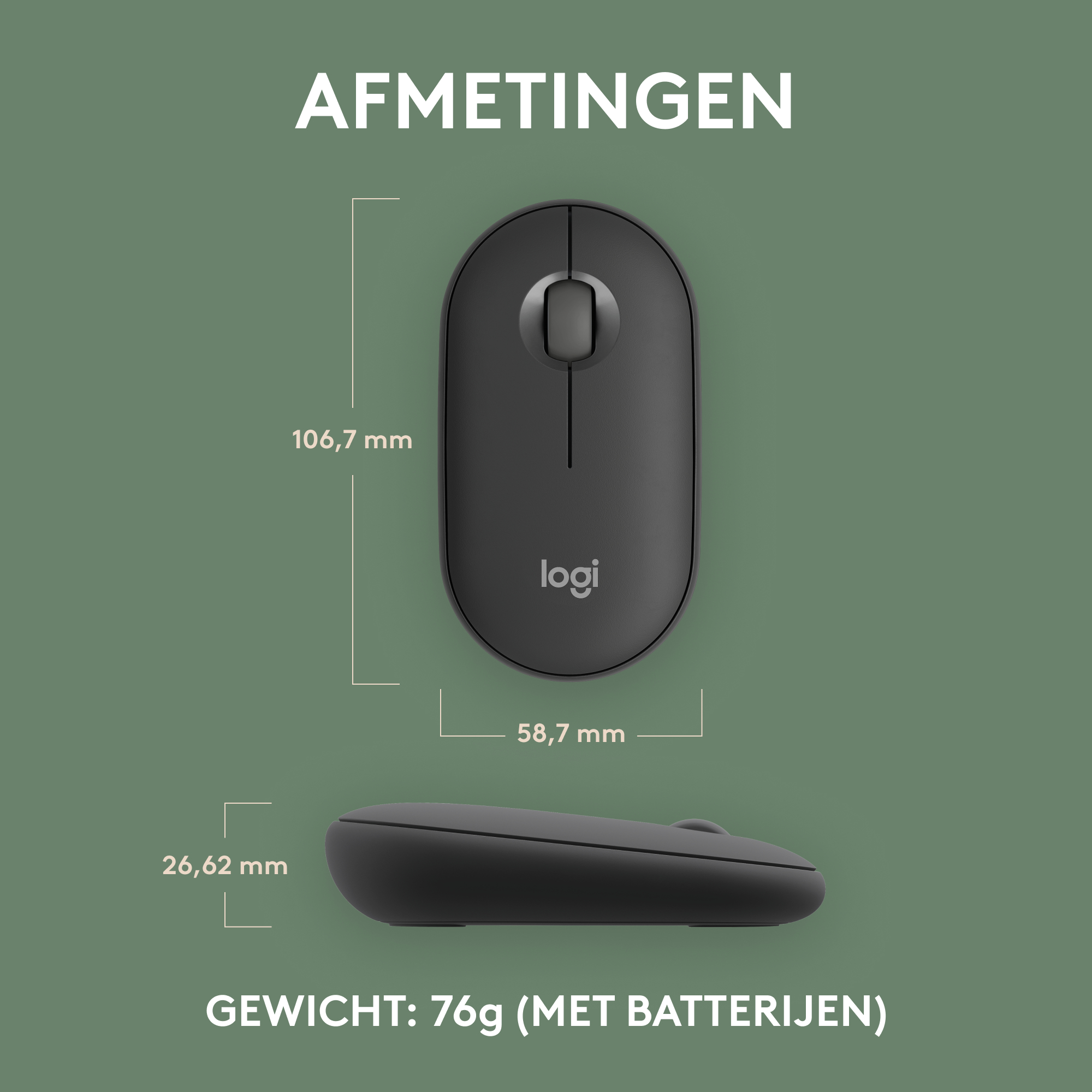 LOGITECH PEBBLE MOUSE 2 M350s WIRELESS