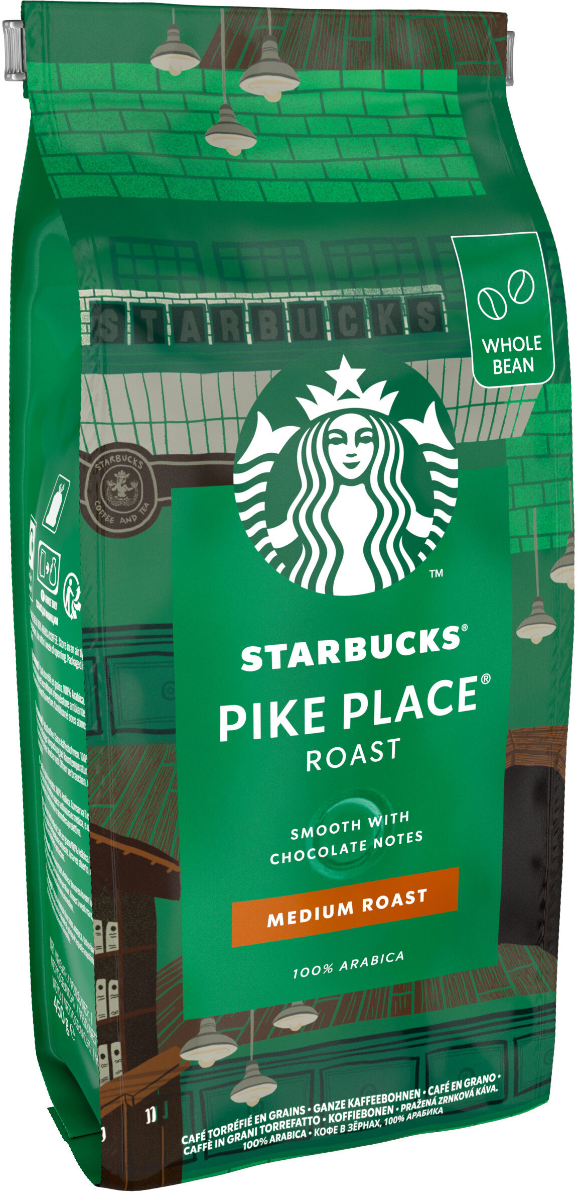 Koffiebonen STARBUCKS 12451929 Medium Pike Place 450gr
