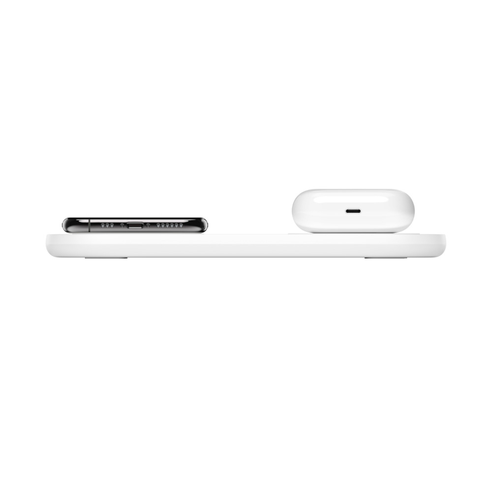 BELKIN WIRELESS CHARGING DUAL PADSWHITE & PSU 15W