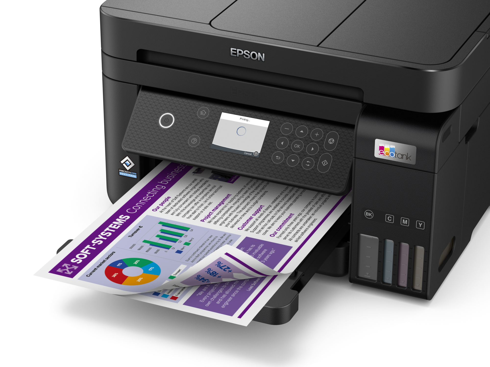 Printer Inkjet EPSON Ecotank ET-3850 AIO Kleur A4
