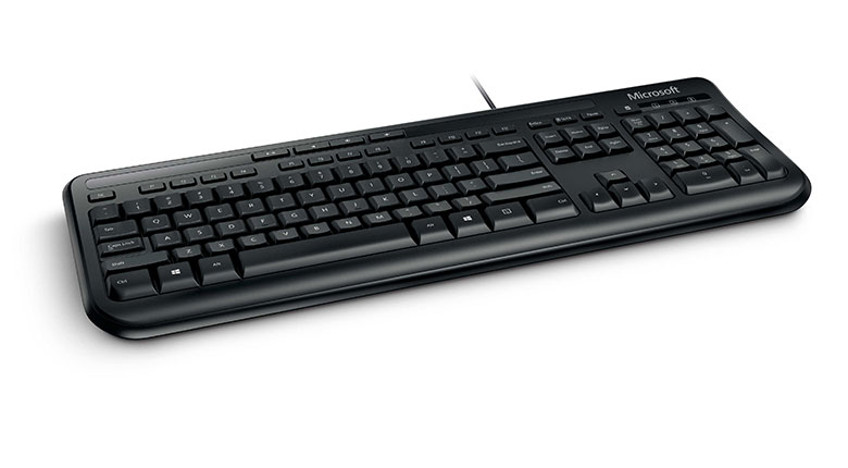 Microsoft Wired Keyboard 600 toetsenbord Kantoor USB QWERTY Amerikaans Engels Zwart
