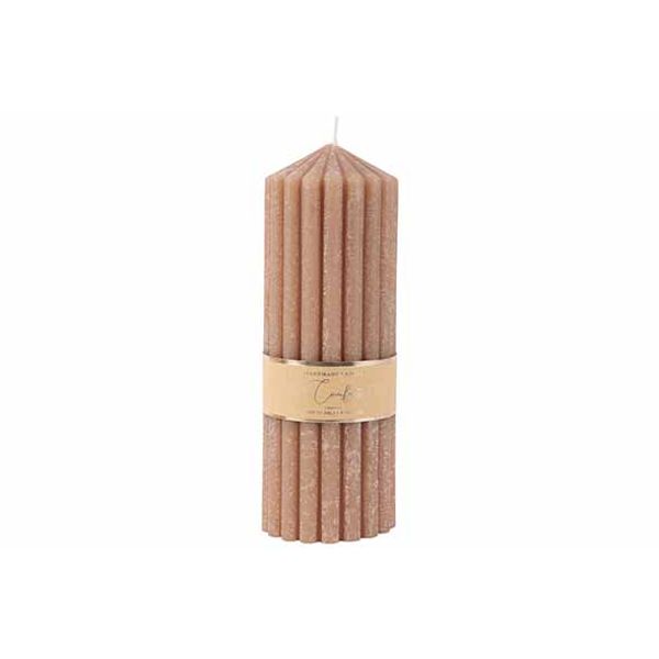 Kaars COSY@HOME 164342 Ribble / camel / 20cm / 90H