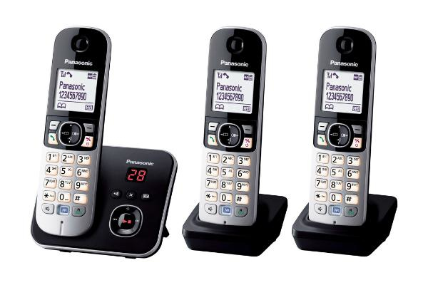 Panasonic KX-TG6823 DECT-telefoon Nummerherkenning Zwart, Zilver