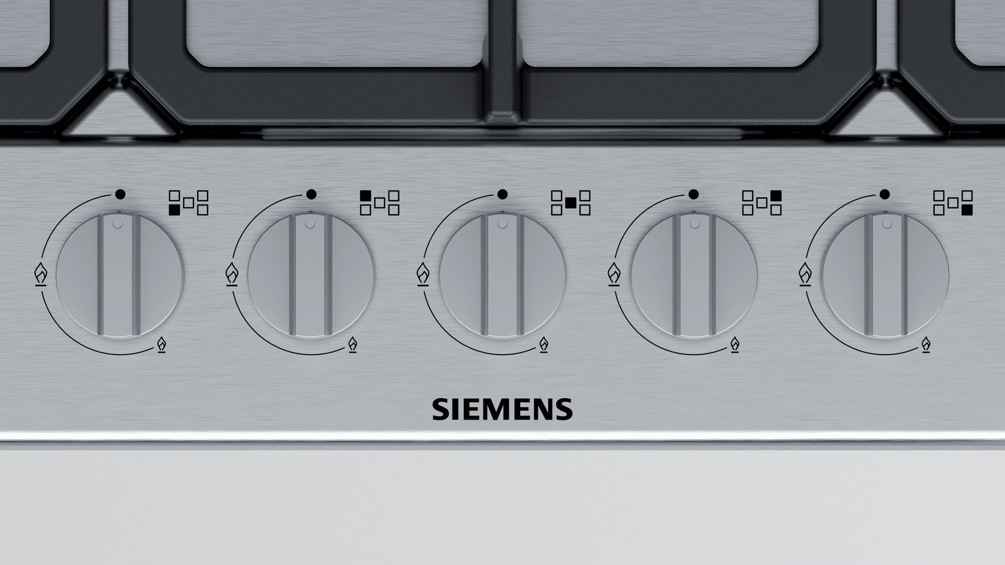 Siemens iQ300 EG7B5QB90 kookplaat Roestvrijstaal Ingebouwd 75 cm Gaskookplaat 5 zone(s)