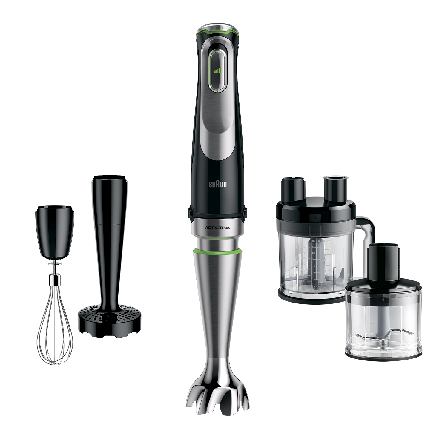 Braun MultiQuick 9 MQ 9195XLI 2 l Staafmixer 1200 W Zwart, Roestvrijstaal