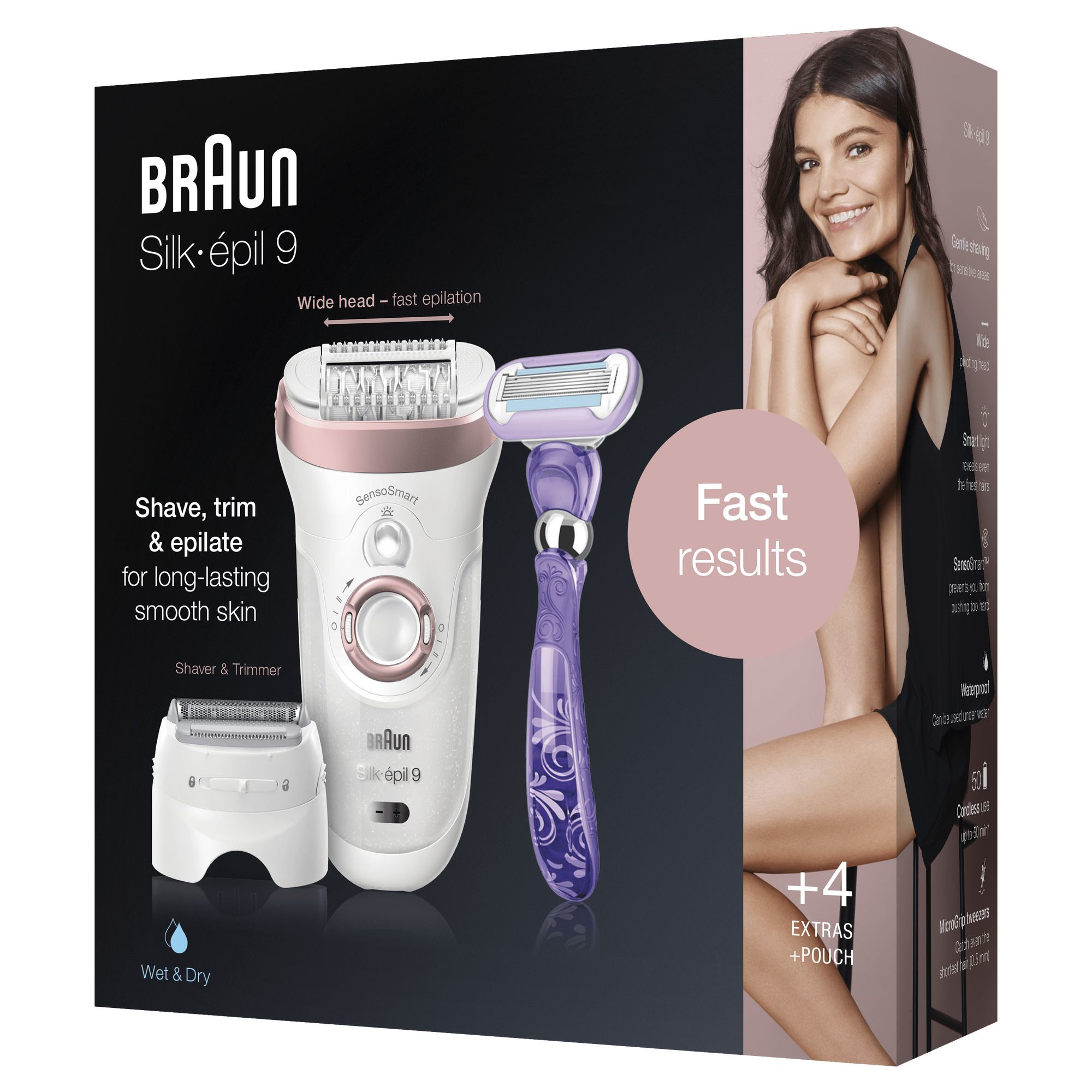 Braun epilateur silkepil SE9-870