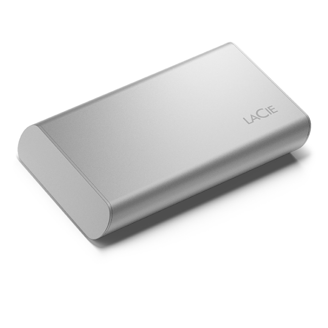 Lacie Portable Externe SSD 500GB Moon Silver