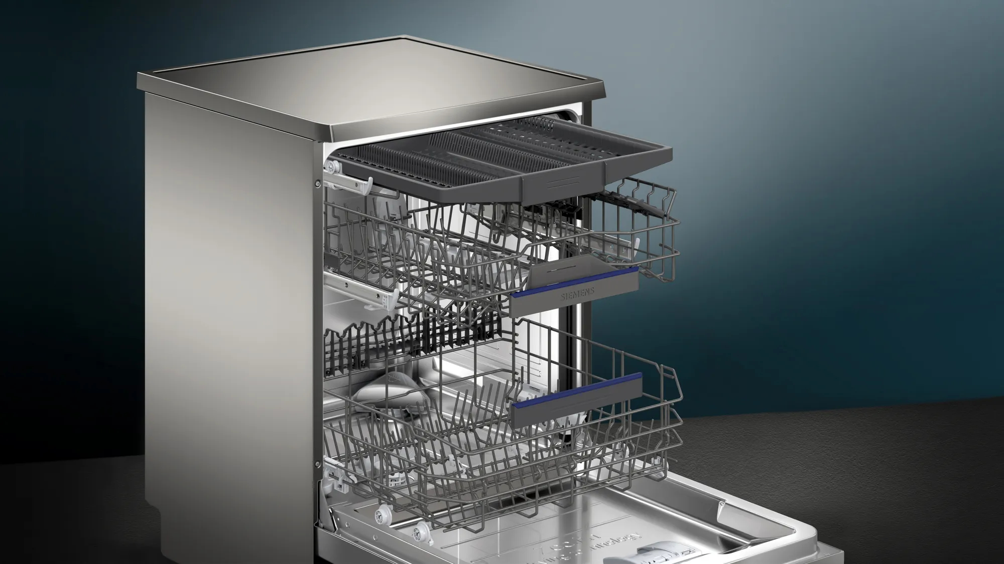 Vrijstaande vaatwas SIEMENS SN25TI04CE / A / 60cm / RVS