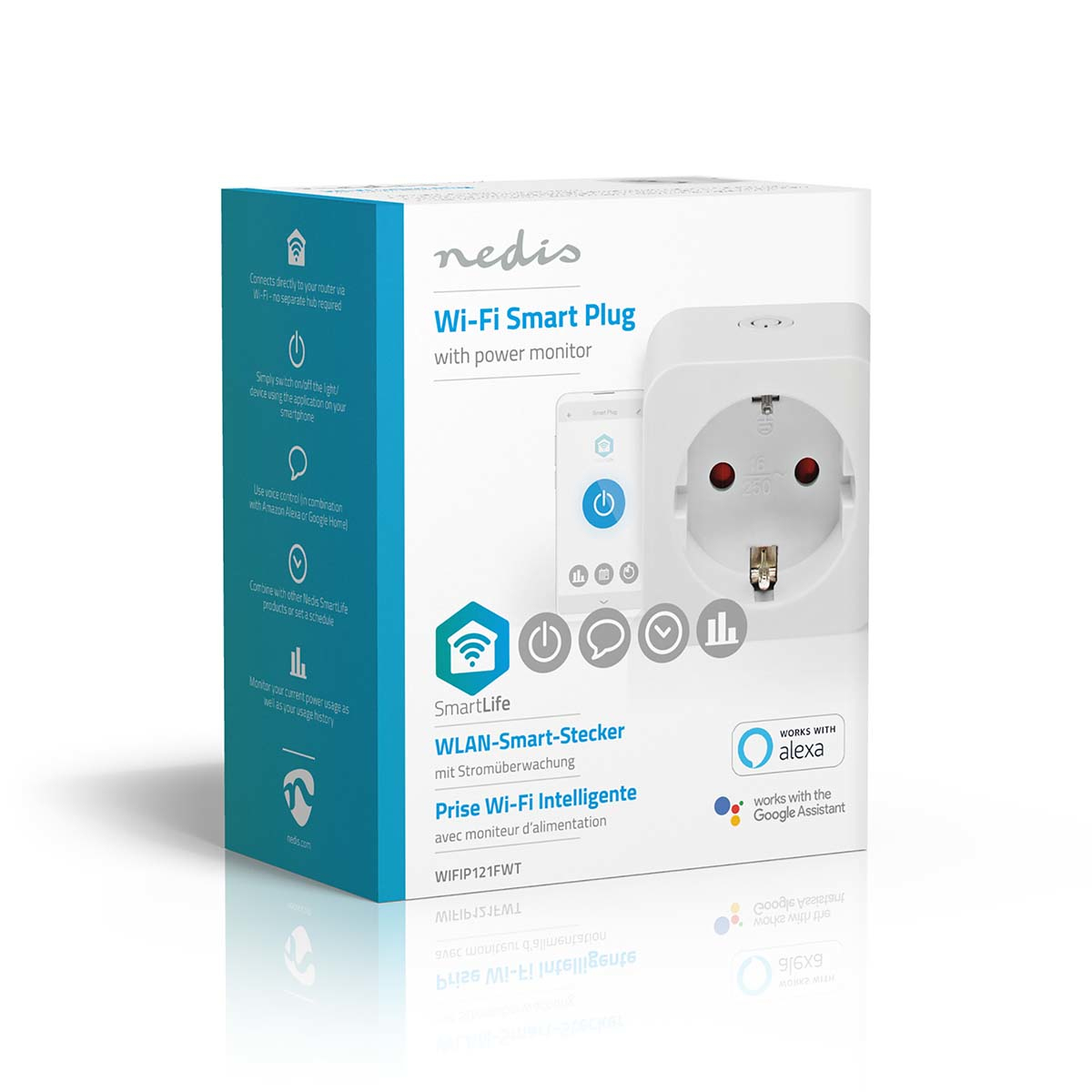 Smart plug NEDIS SmartLife WIFIP121EWT