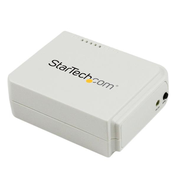 StarTech.com 1-poorts USB Wireless N netwerkprintserver met 10/100 Mbps Ethernet-poort 802.11 b/g/n