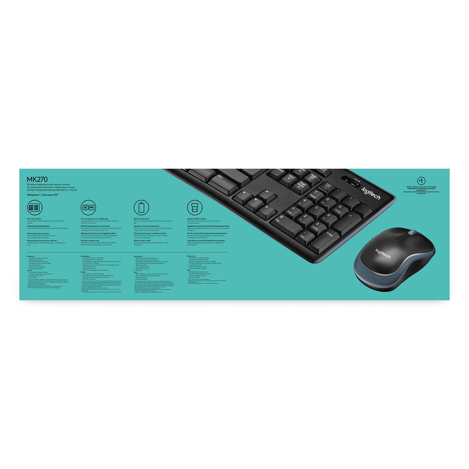 Wireless Desktop Sets LOGITECH MK270 Muis + Keyboard