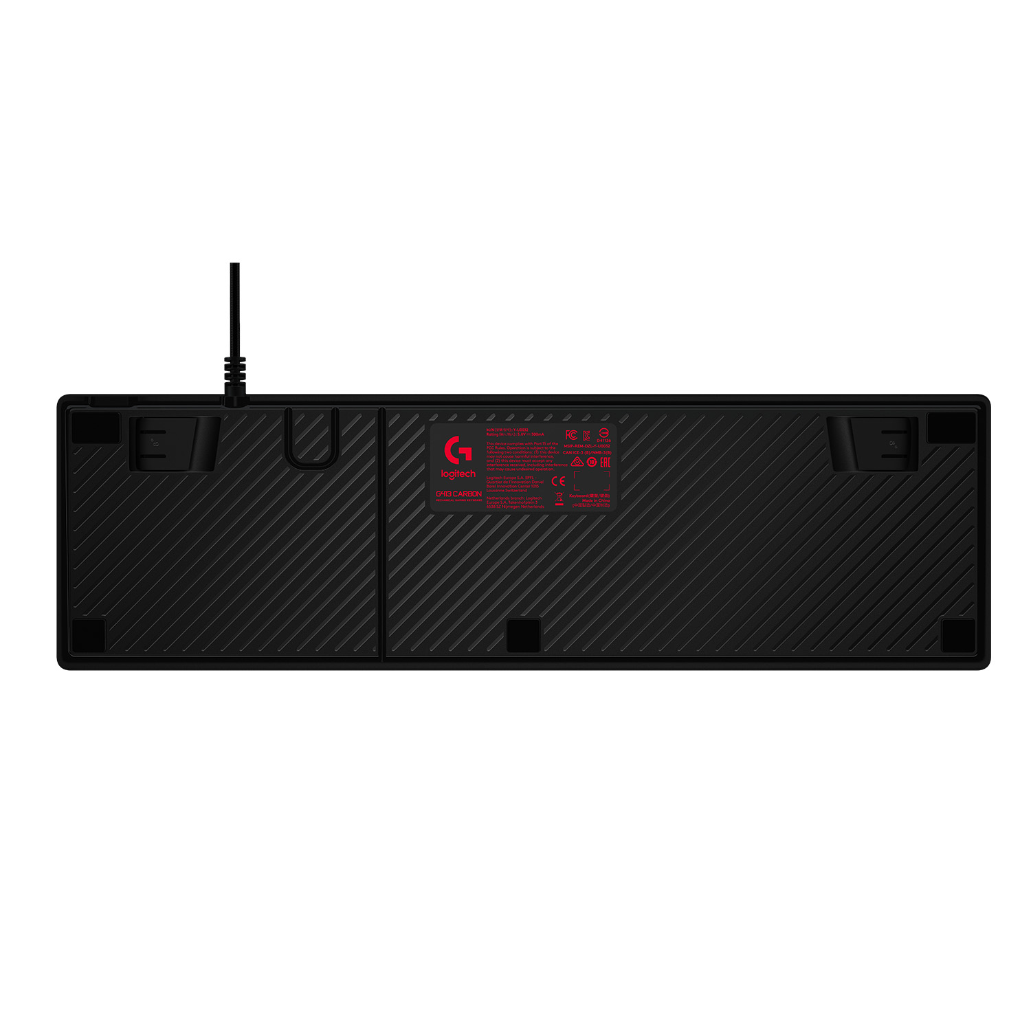 Logitech G413 toetsenbord USB AZERTY Belgisch Zwart