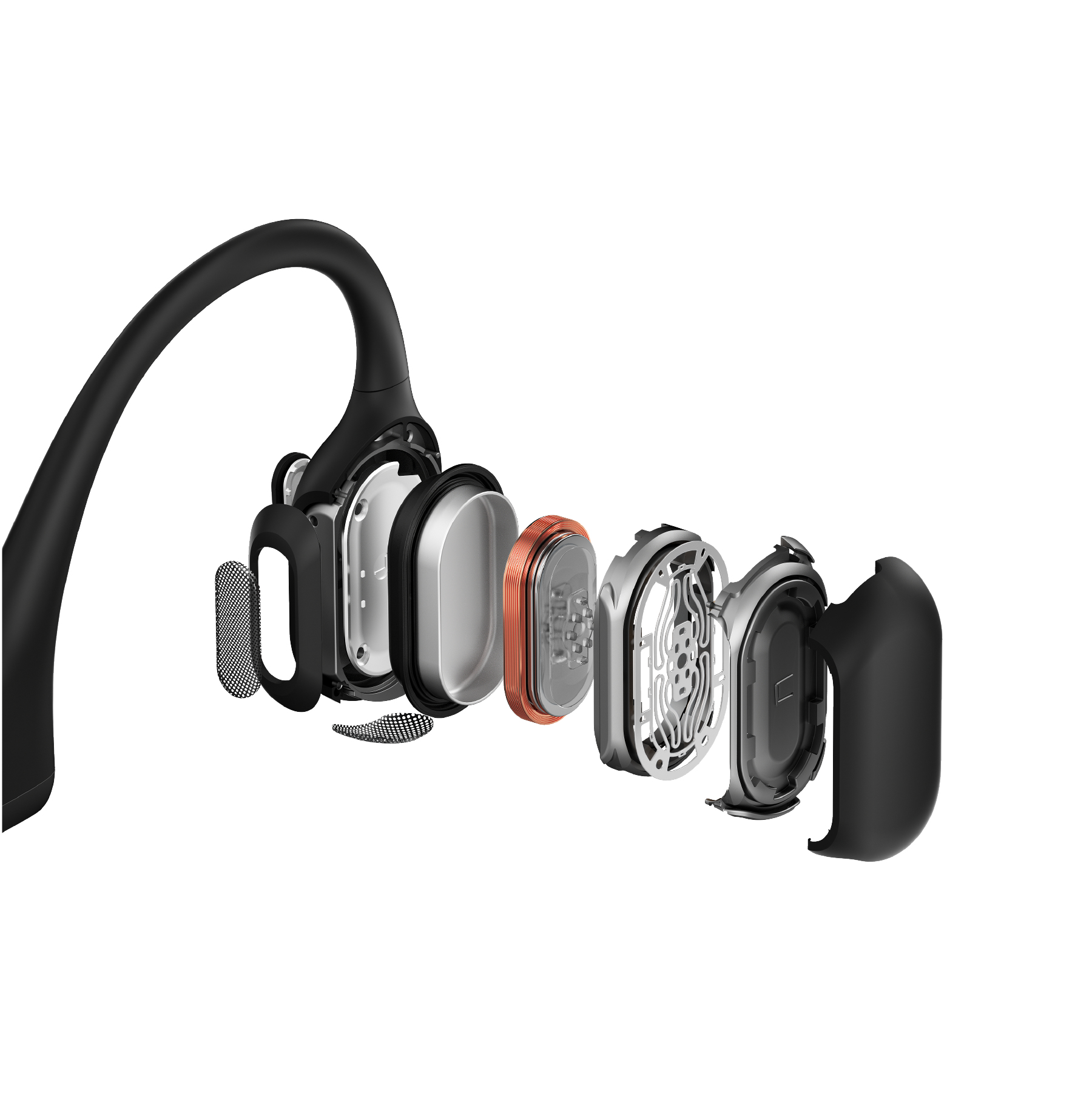 Hoofdtelefoon SHOKZ OpenRun Pro zwart bone conduction