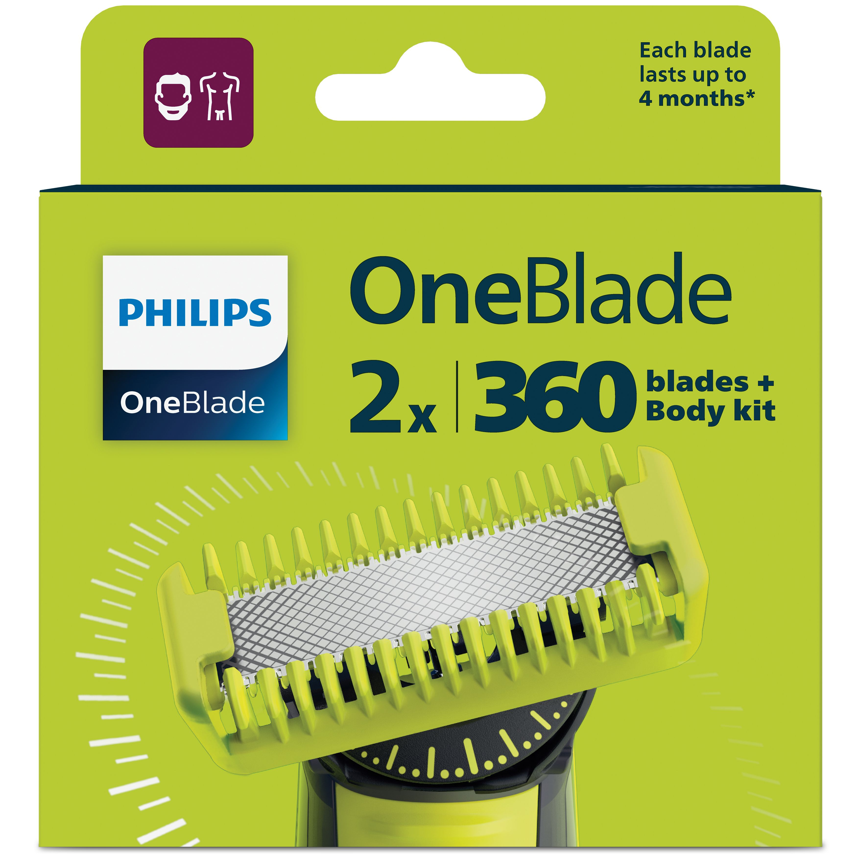 Philips one blade lames de rasoir QP624/50