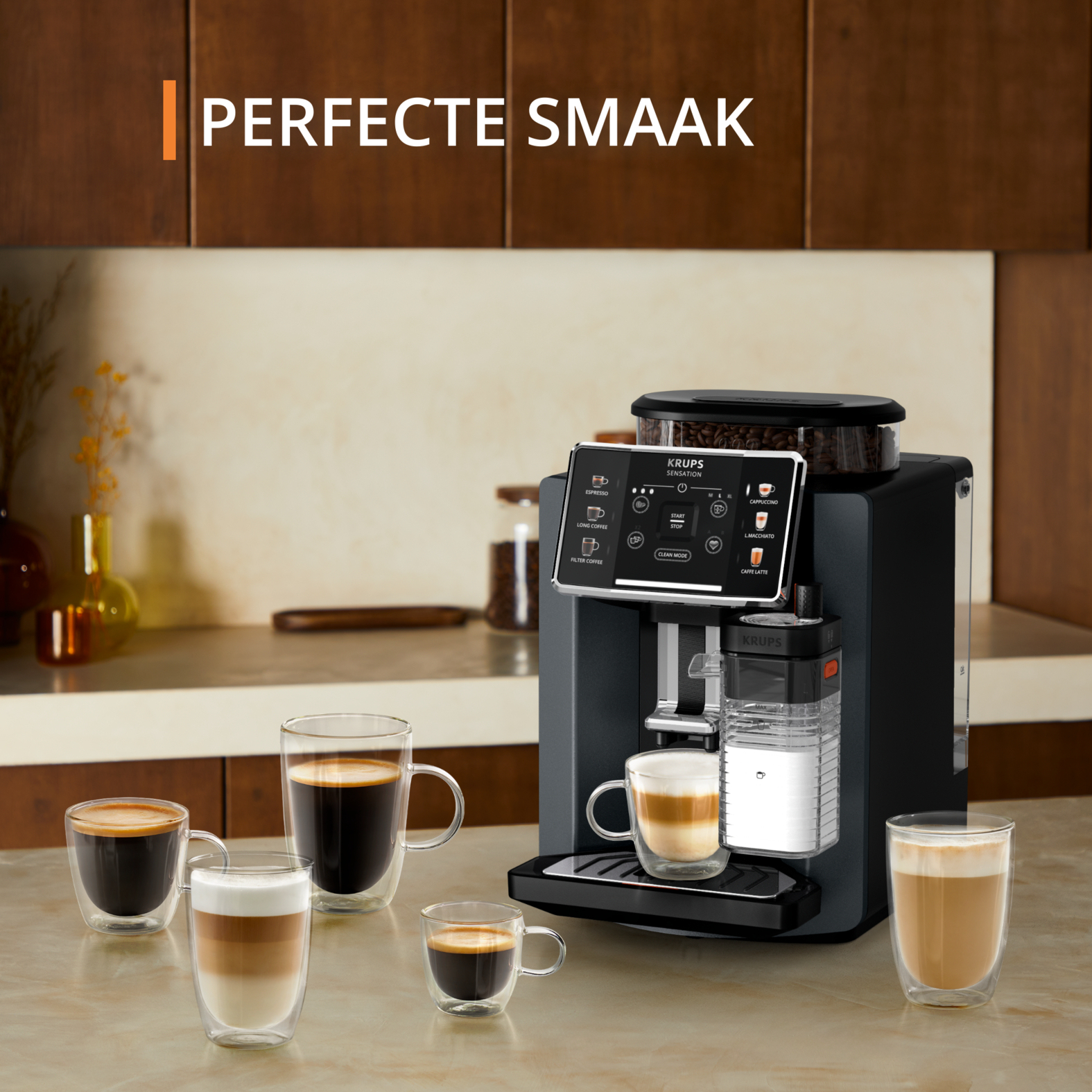 Espressomachine KRUPS EA912B10 Sensation Milk / M90