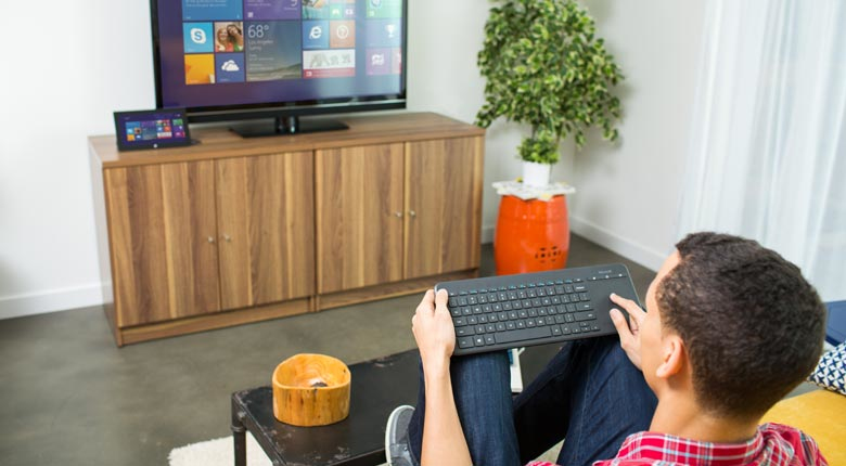 Microsoft All-in-One Media Keyboard toetsenbord Thuis RF Draadloos AZERTY Frans Zwart
