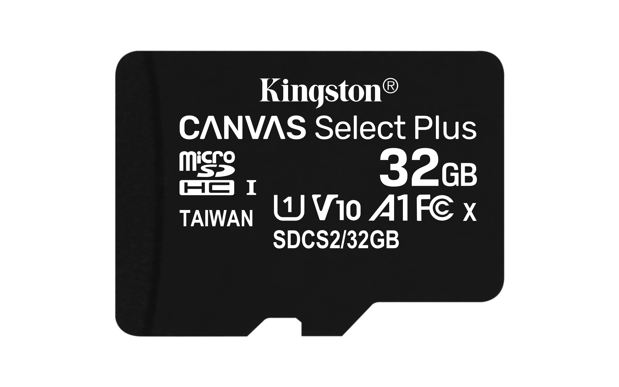 Kingston Technology 32GB micSDHC Canvas Select Plus 100R A1 C10 kaart + ADP