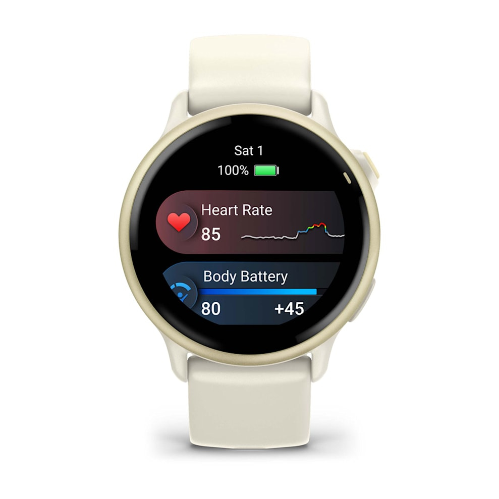 Smartwatch Garmin Vivoactive 6 Bone/Lunar Gold