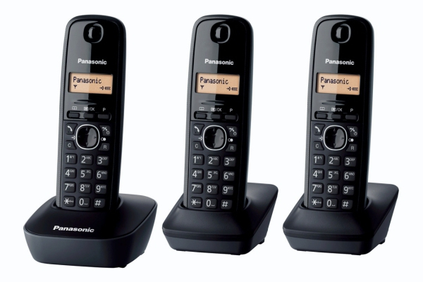 Telefoon Panasonic Dect Zwart KX-TG1613BLH TRIO