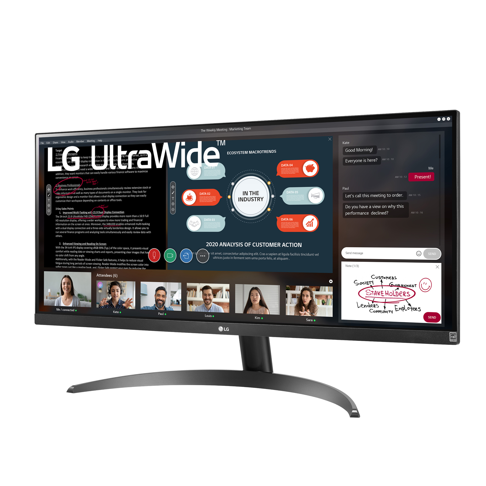 Monitor LG 29WP500 QHD 21:9 Mat 75Hz Black