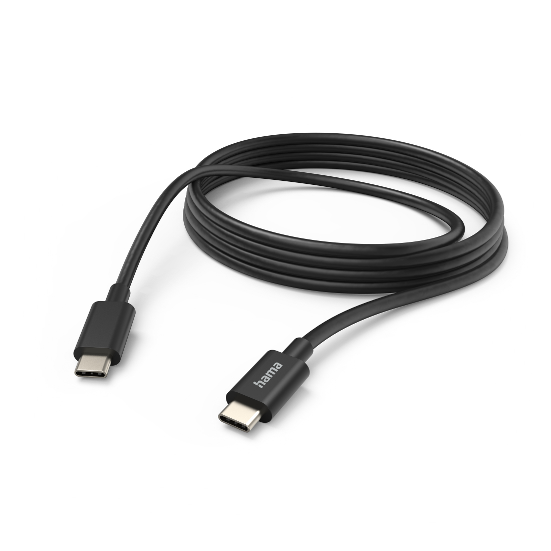 Oplaad-/gegevenskabel, USB-C - USB-C, 3 m, zwart