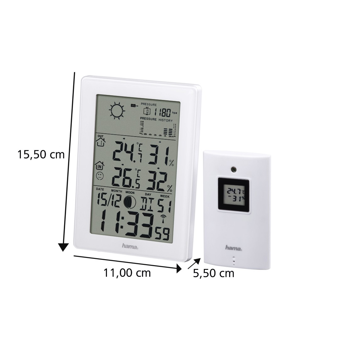 Hama Weerstation 186307 EWS-3200 Wit