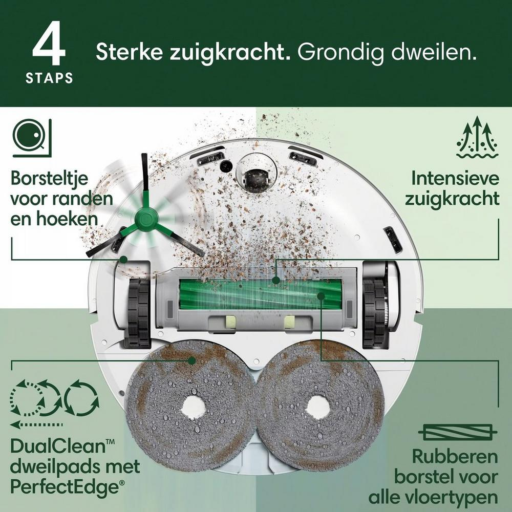 Robotstofzuiger IROBOT 505 Roomba / Combo Plus / Autowash-dock / wit