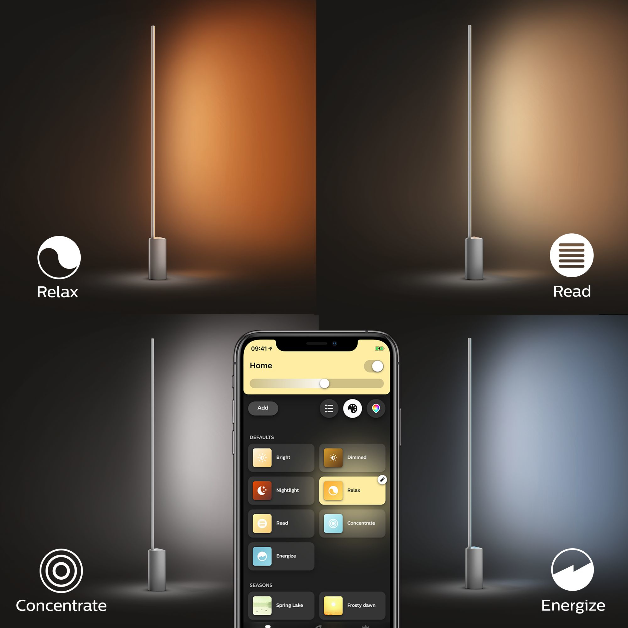 Vloerlamp PHILIPS HUE Signe White One Color