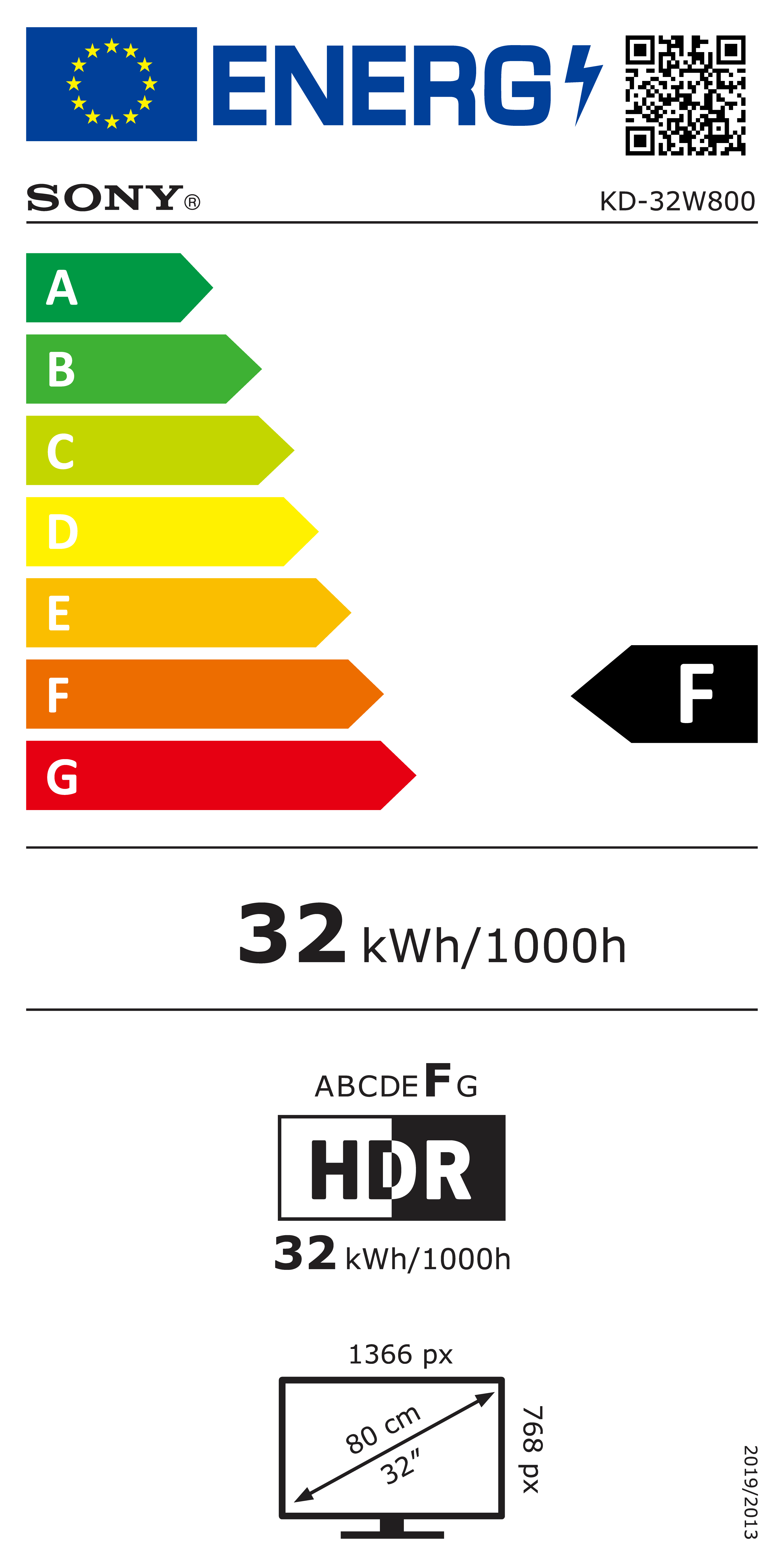 LED TV Sony KD32W804P1AEP
