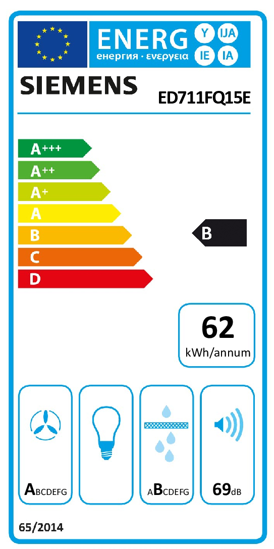 Siemens iQ500 ED711FQ15E kookplaat Zwart Ingebouwd 70 cm Inductiekookplaat zones 4 zone(s)