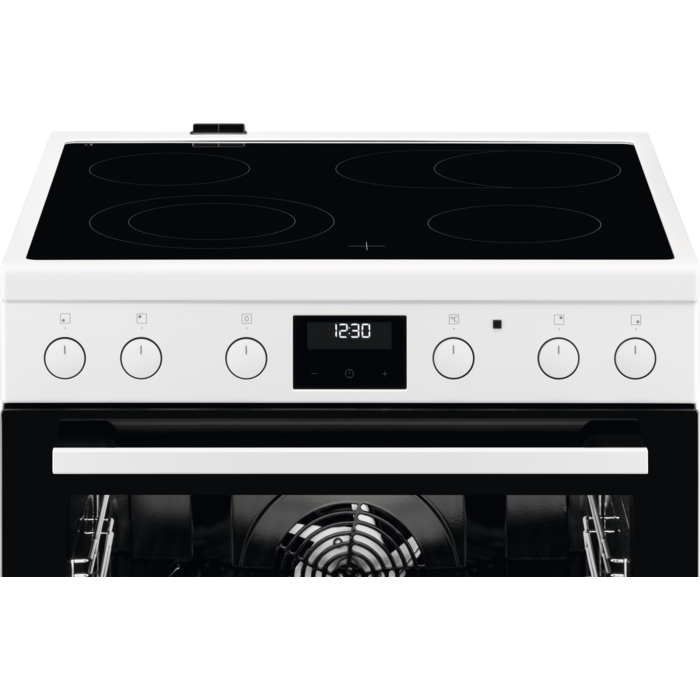 AEG CCB6441BBW Cuisinière Electrique Céramique Noir, Blanc