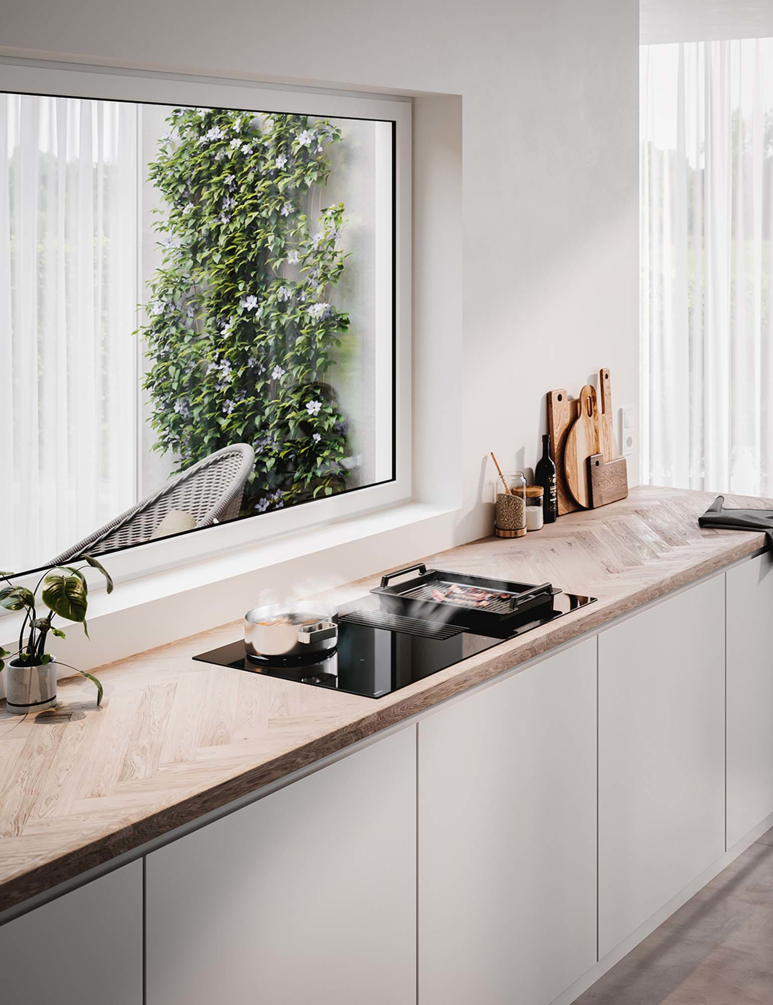 NOVY 1861 kookplaat Zwart Ingebouwd 80 cm Inductiekookplaat zones 4 zone(s)