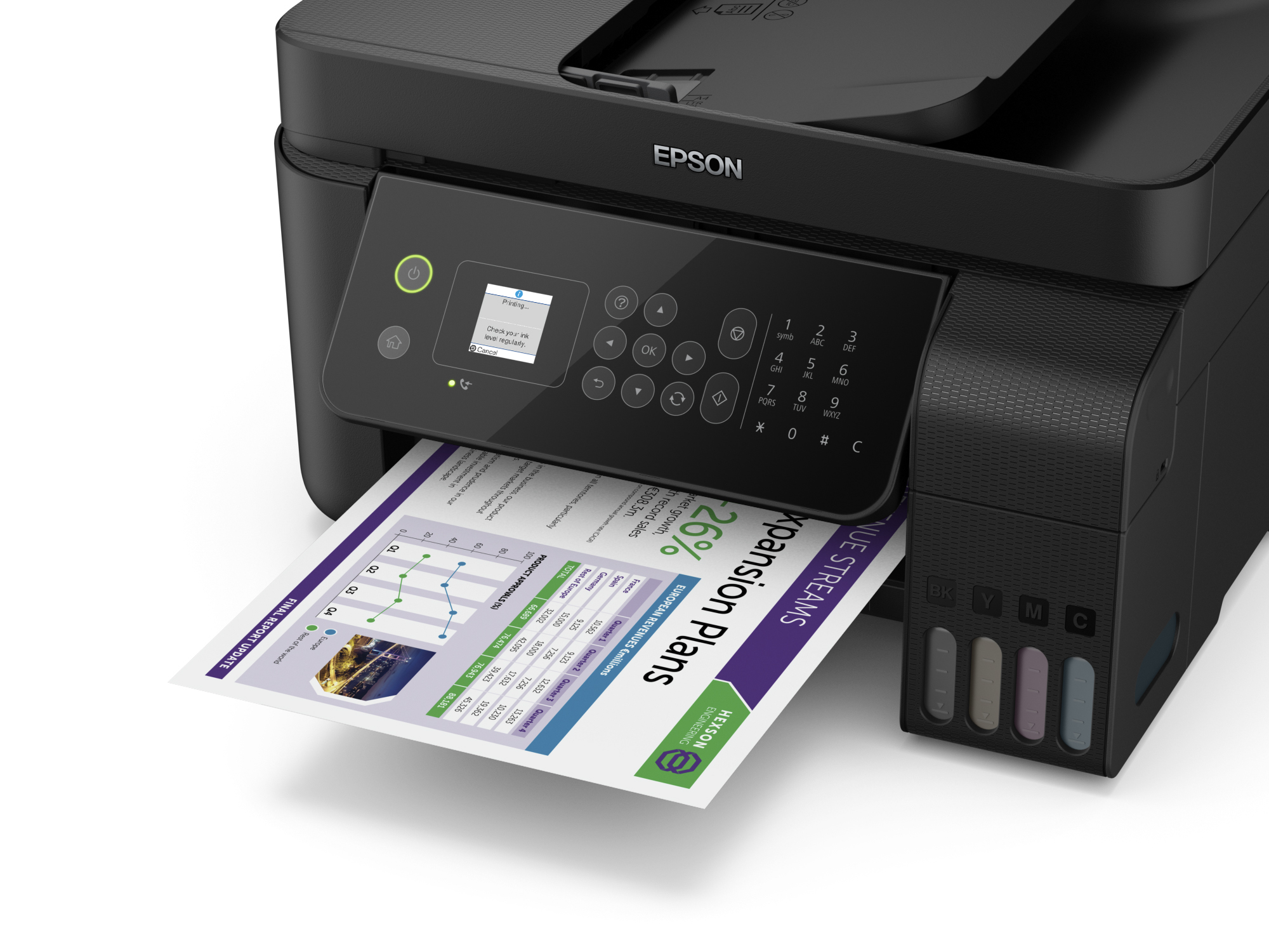 Printer Inkjet EPSON EcoTank ET-4700 AIOADF Kleur A4