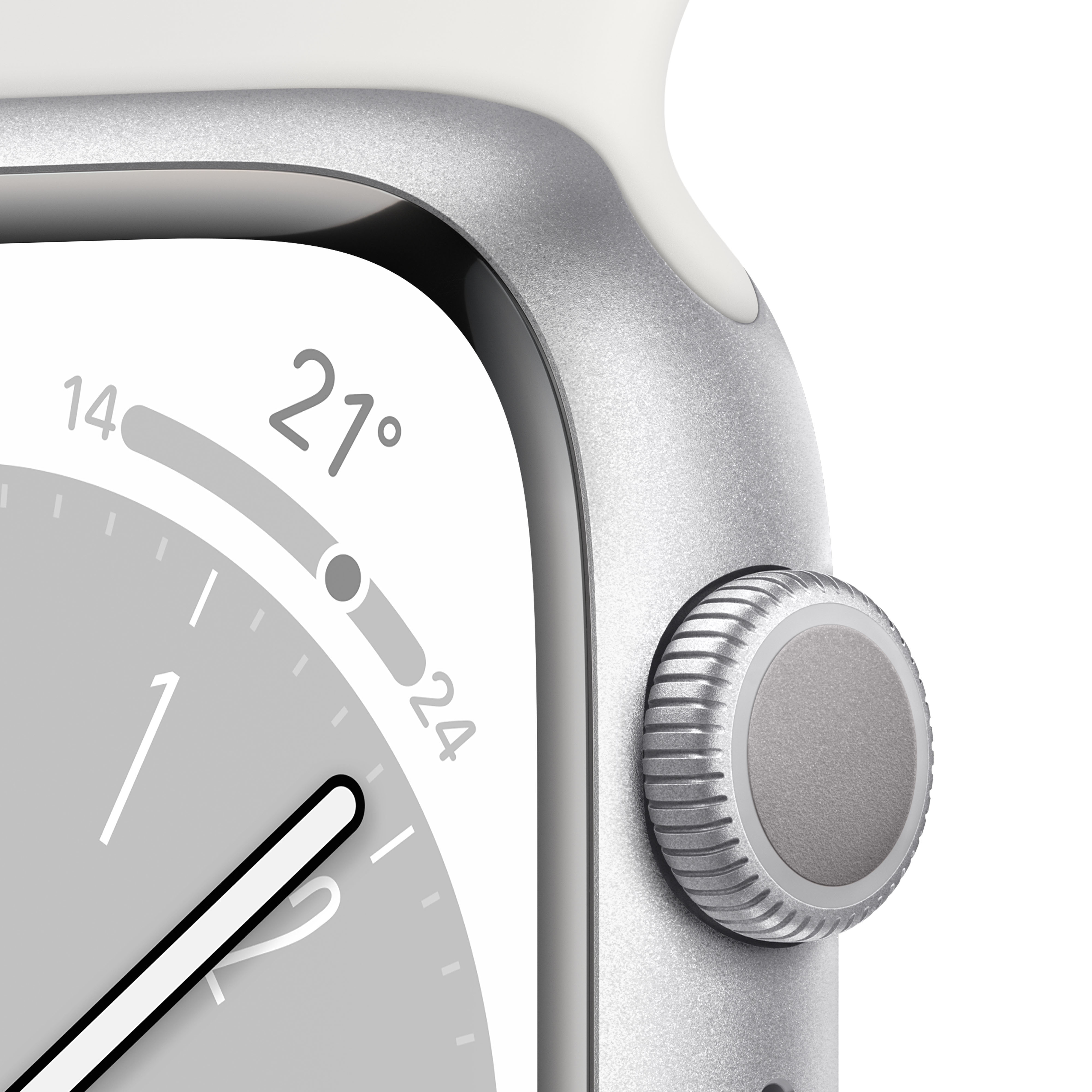 Apple Watch Series 8 OLED 45 mm Digitaal 396 x 484 Pixels Touchscreen Zilver Wifi GPS