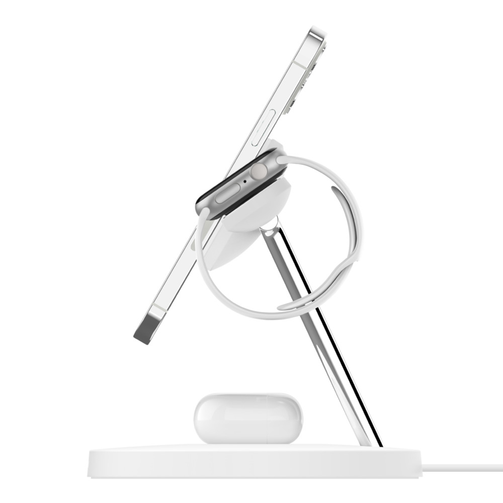 BELKIN Boost Charge Pro MagSafe 3-in-1 Wireless Stand White