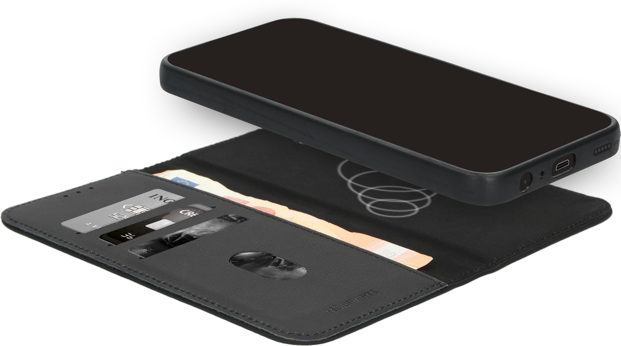 Mobiparts Leather 2 in1 Wallet Case Samsung Galaxy A35 Black