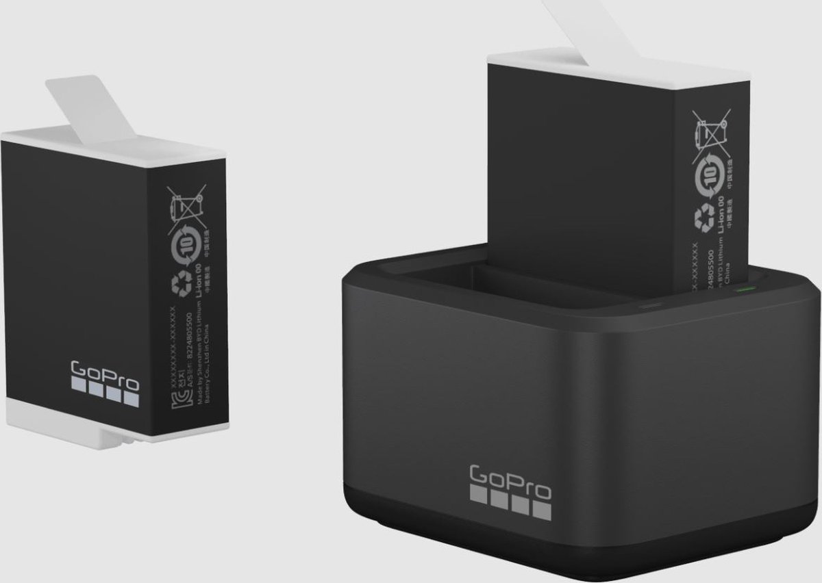 GoPro Dual Battery Charger + Enduro Battery Hero 9 > 12