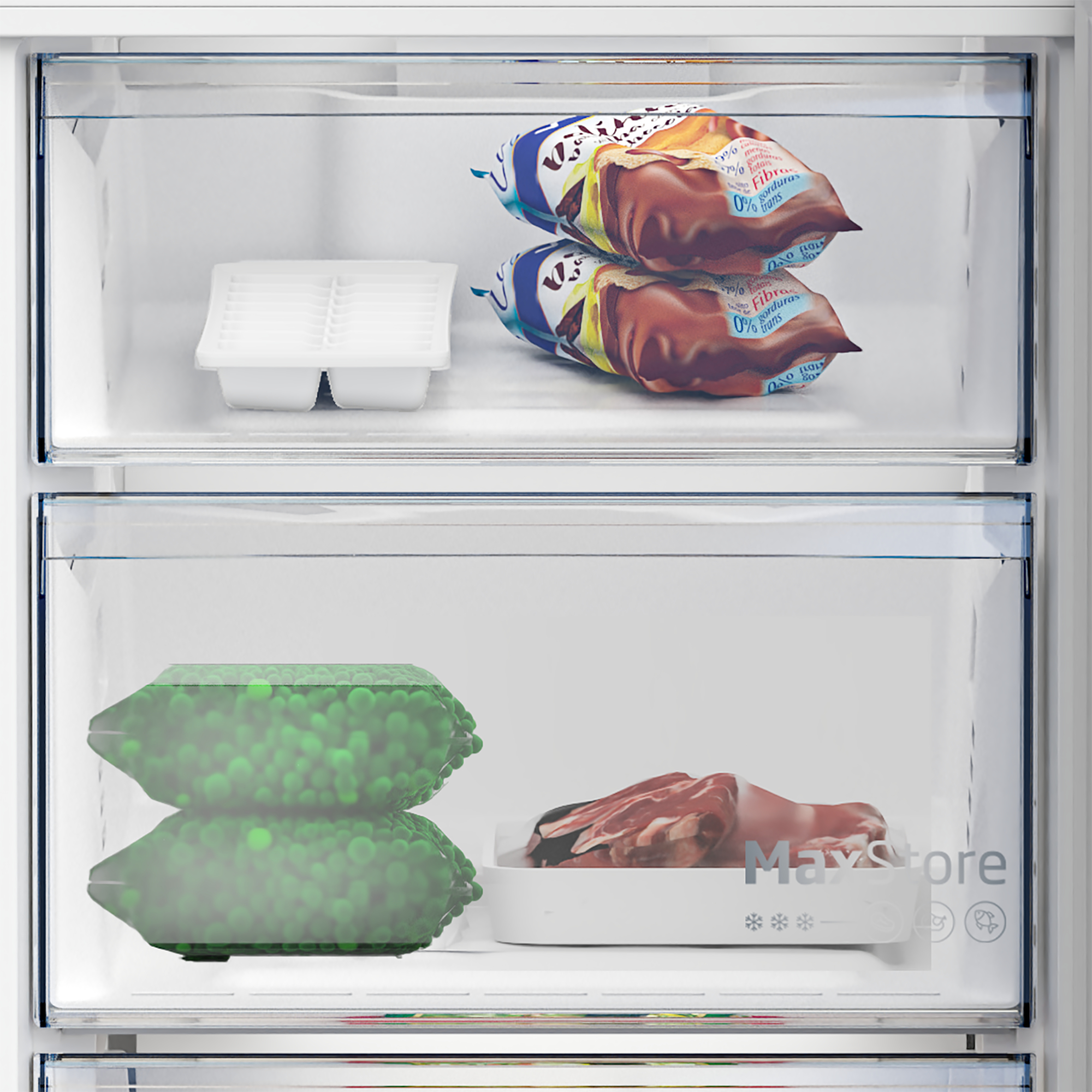 BEKO Frigo congélateur 186 B5RCNA366HG
