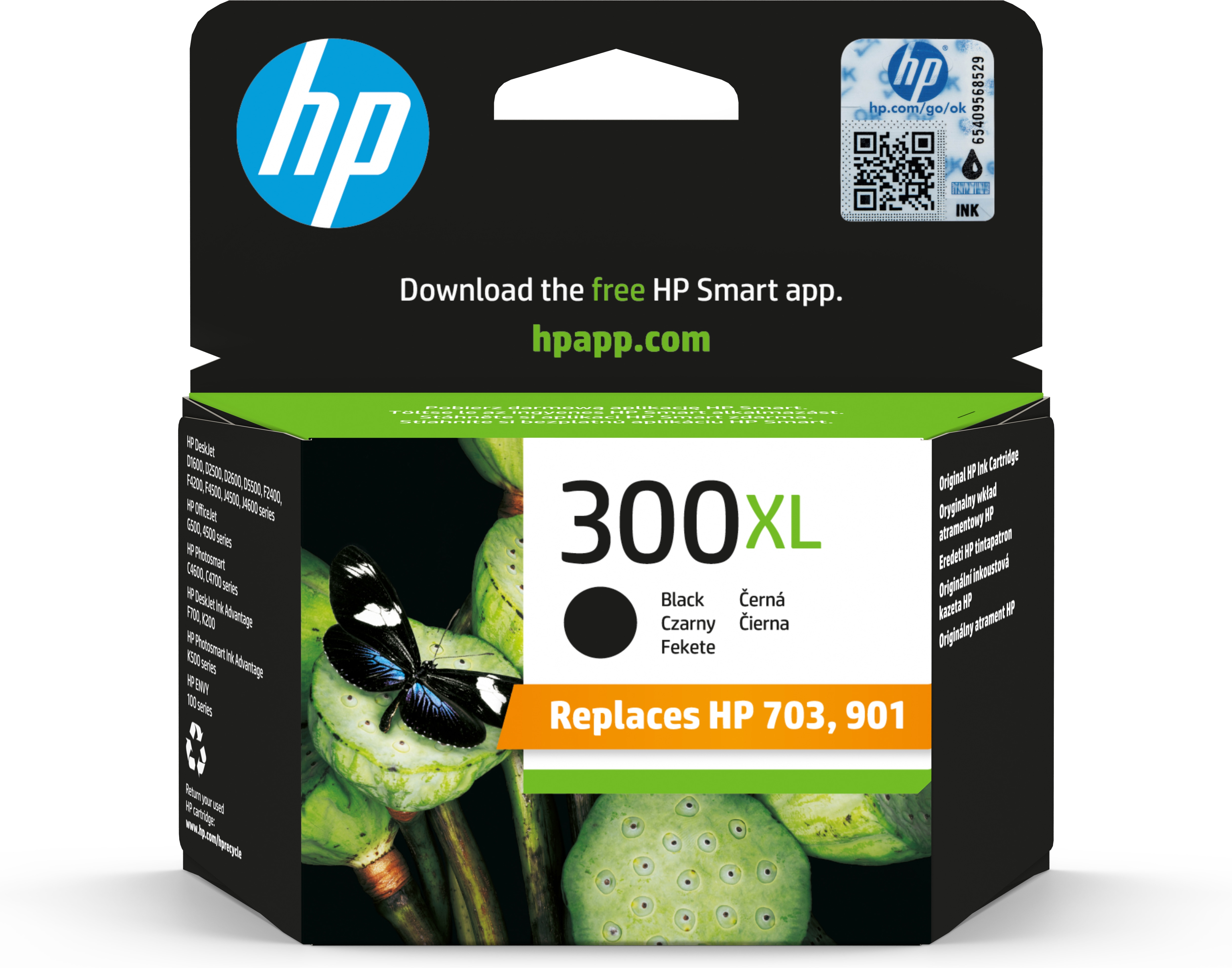 Inktpatroon HP 300XL Black Ink Cartridge with Vivera Ink