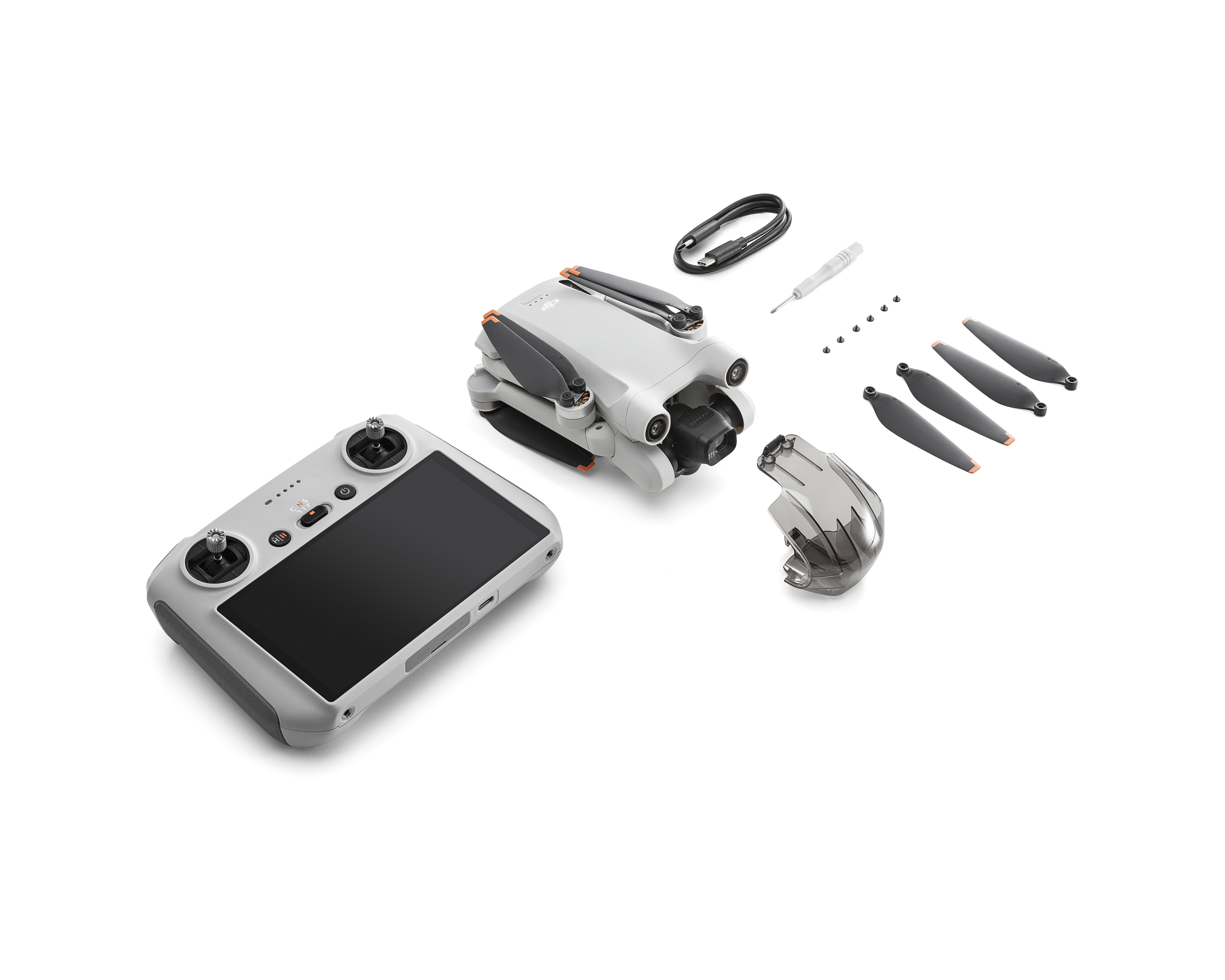DJI Mini 3 Pro (RC RM330) 4 propellers Quadcopter 48 MP 3840 x 2160 Pixels 2453 mAh Zwart, Wit