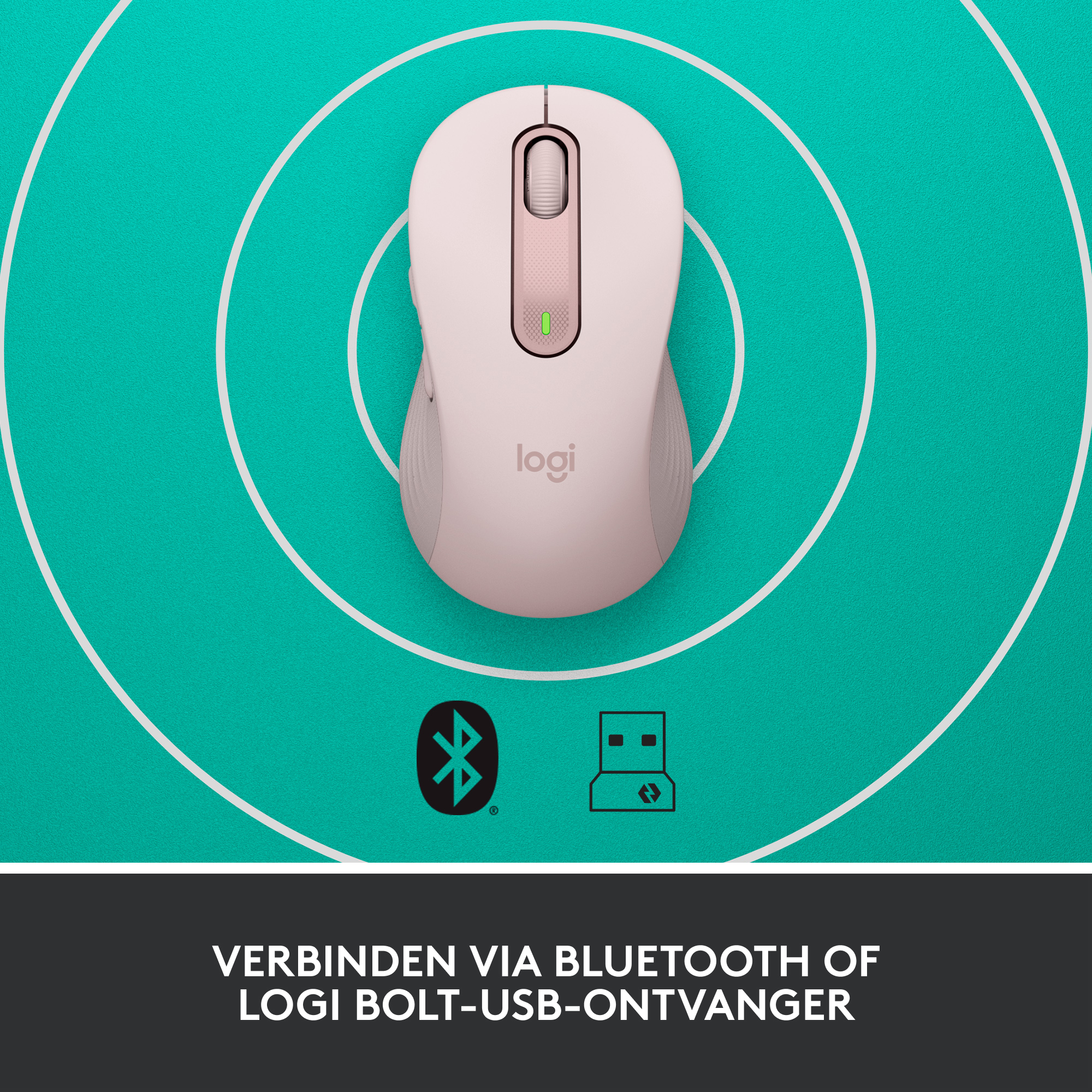 Draadloze Muis Logitech M650 LargeR Signature Rose