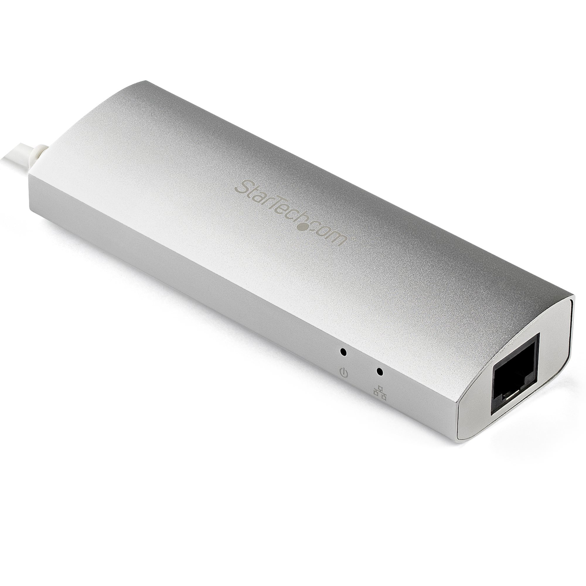 StarTech.com 3-Port USB Hub met Ethernet, USB-A Ports, Gigabit Ethernet/GbE, USB 5Gbps, Robuust Ontwerp, Bus-Powered, Compacte USB 3.0 Laptop Hub