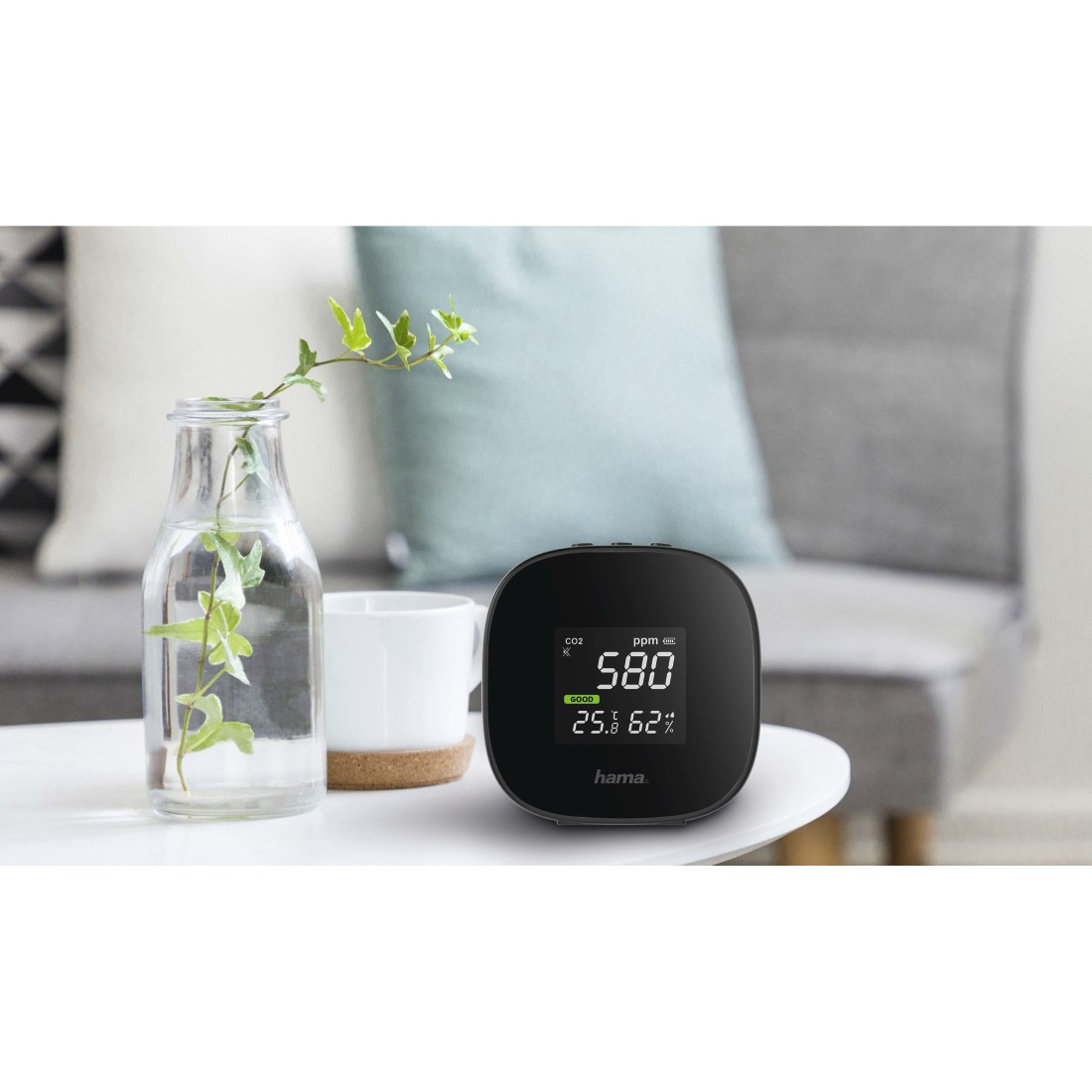 Hama Luchtkwaliteitsmeter Safe CO2, temperatuur & vocht