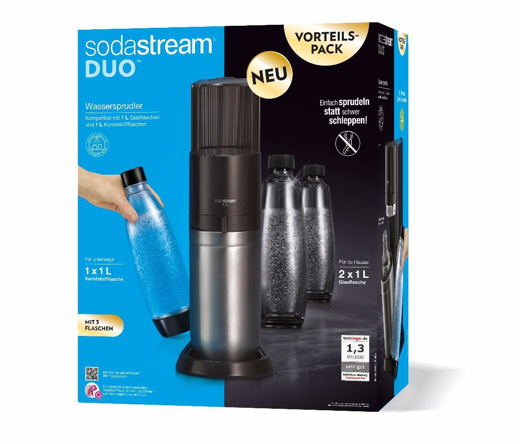Frisdrankmaker SODASTREAM 1016814310 Duo Black Megapack